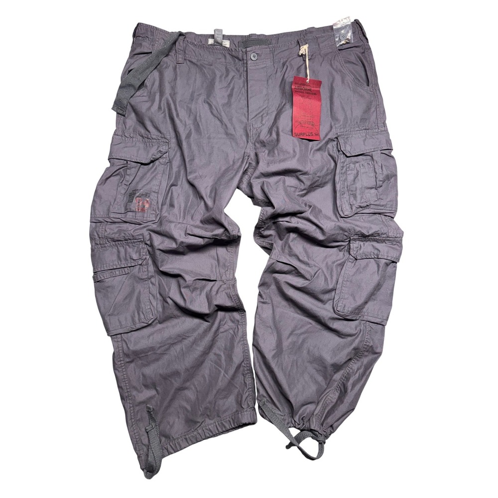 Men's Gray Cargo Pants with Multiple Utility Pockets